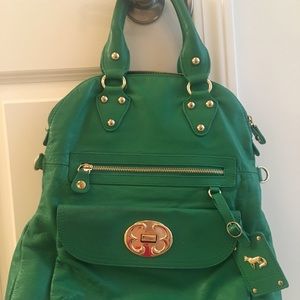Green Leather excellent condition Emma Fox Bag